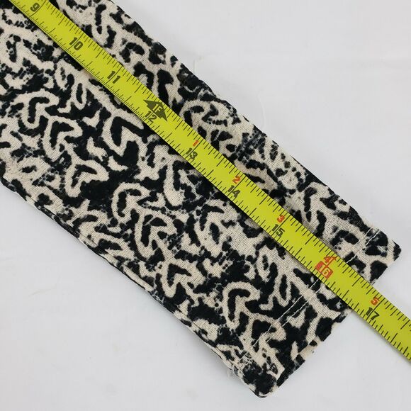 Meadow Rue Anthropologie SIZE S Faux Wrap 3/4 Sleeve Blouse Top Ruched Side Blac - Picture 9 of 11